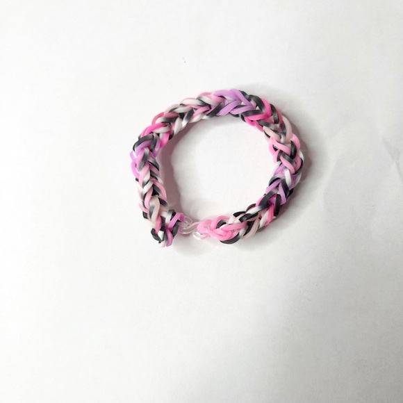 Pink Moon Raindbow Loom Rubber Band Strechy Diy Cute Stylish Braclets - Picture 1 of 1